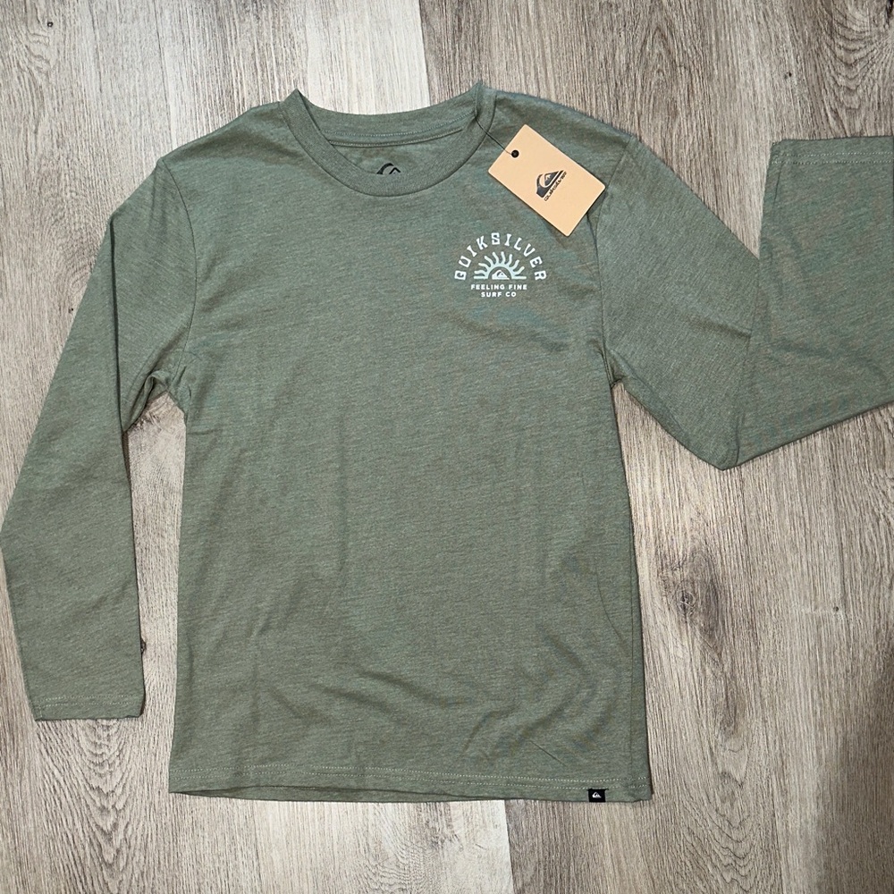 Quiksilver Green Surf Co Long Sleeve Shirt for boys